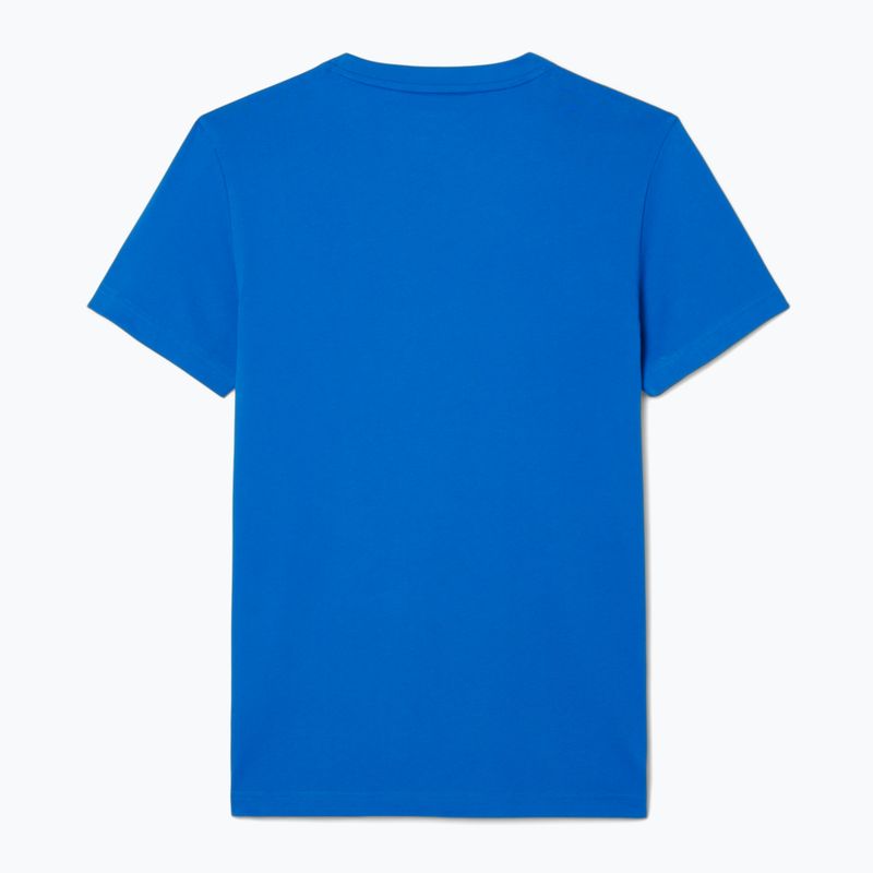 Tennis-Shirt Herren Lacoste TH1044 gipsy white/navy blue 5