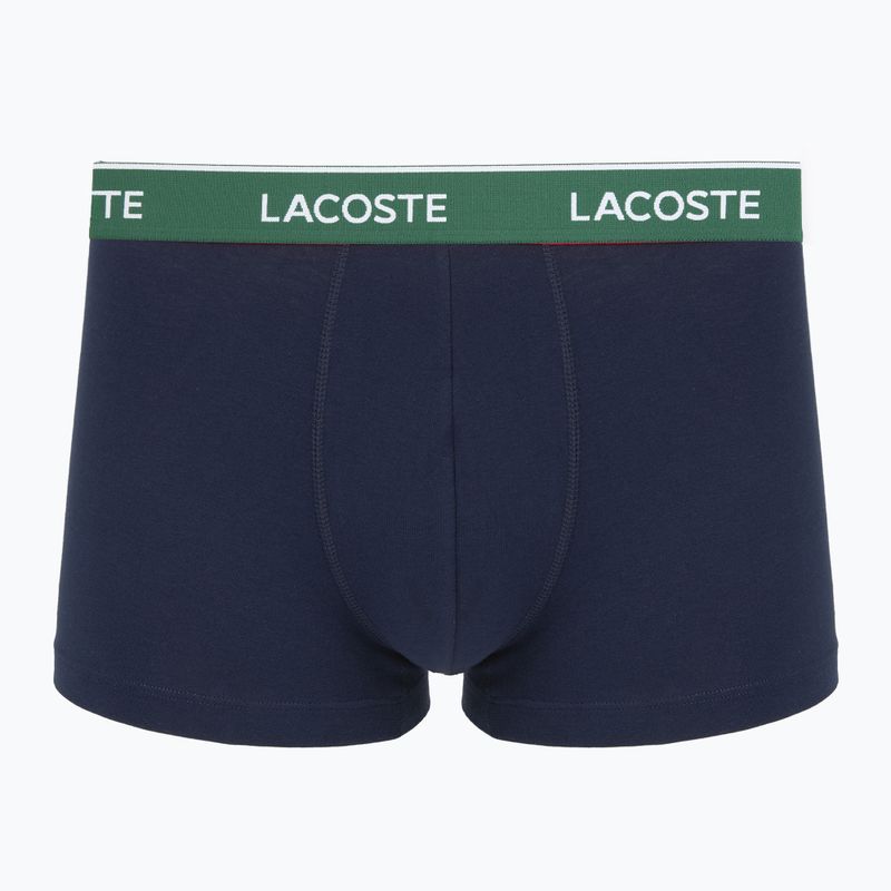 Herrenboxershorts Lacoste 5H12997 3er-Pack navy blue/green/red/navy blue 2