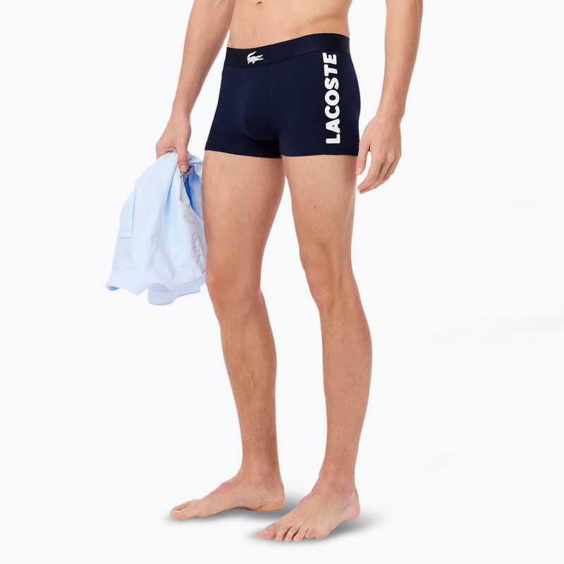 Boxershorts Herren Lacoste 5H1291 3-pak navy blue/white/silver ch 3