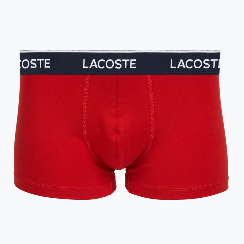 Herrenboxershorts Lacoste 5H1300 3er-Pack navy blue/red/methylene 2