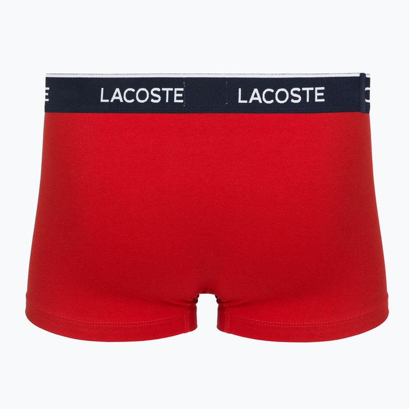 Herrenboxershorts Lacoste 5H1300 3er-Pack navy blue/red/methylene 5