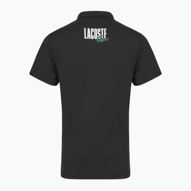 Tennis Poloshirt Herren Lacoste Polo DH8963 white/malva black 2