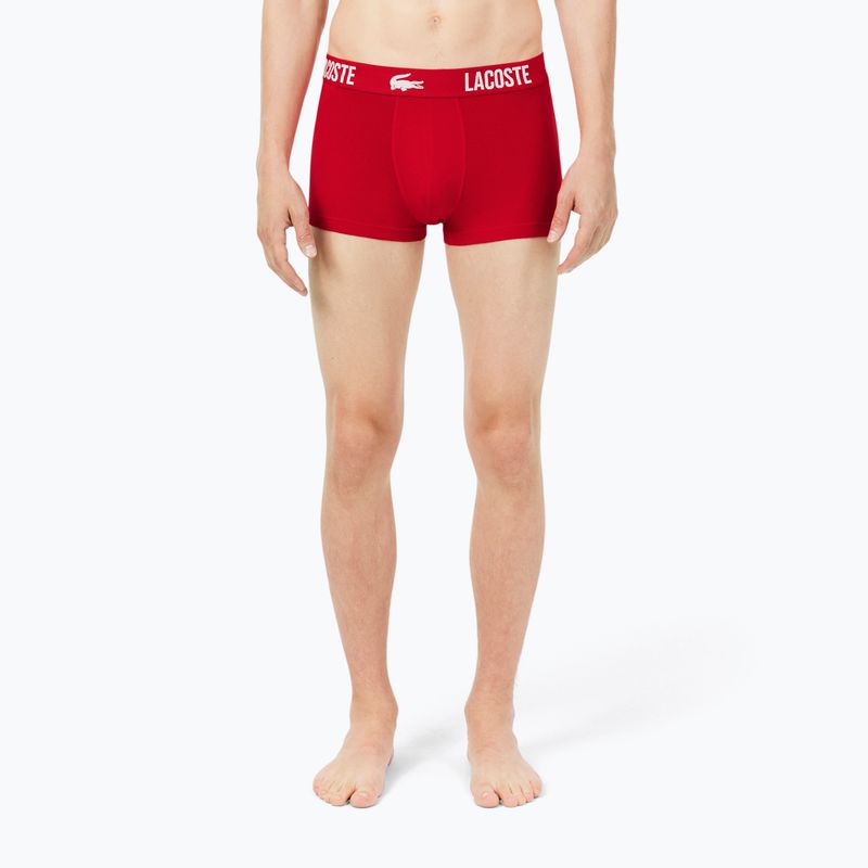 Herrenboxershorts Lacoste 5H2393 3 pack black/red/white 3