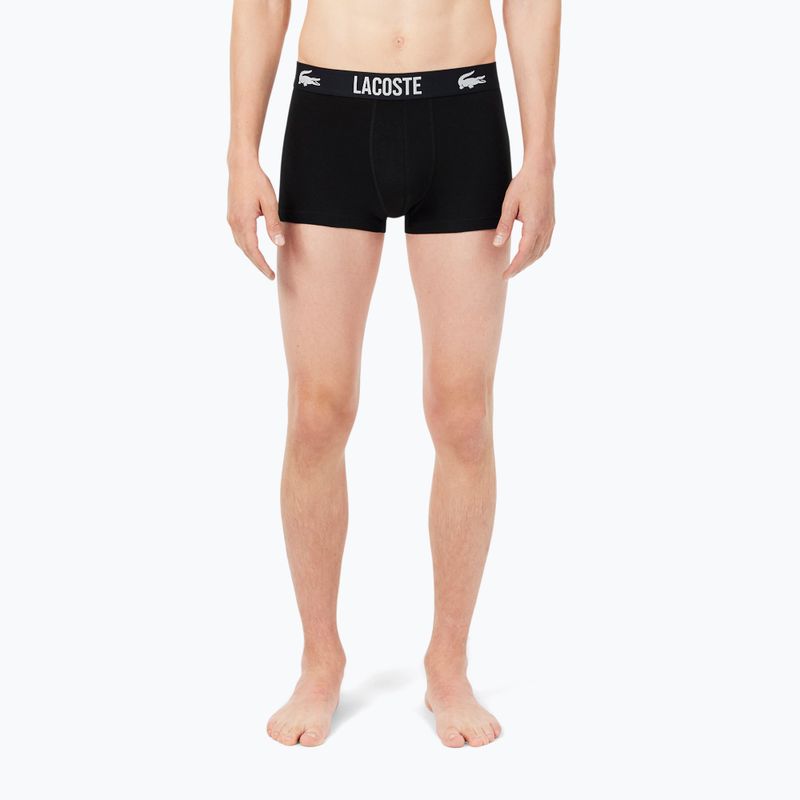 Herrenboxershorts Lacoste 5H2393 3 pack black/red/white 5