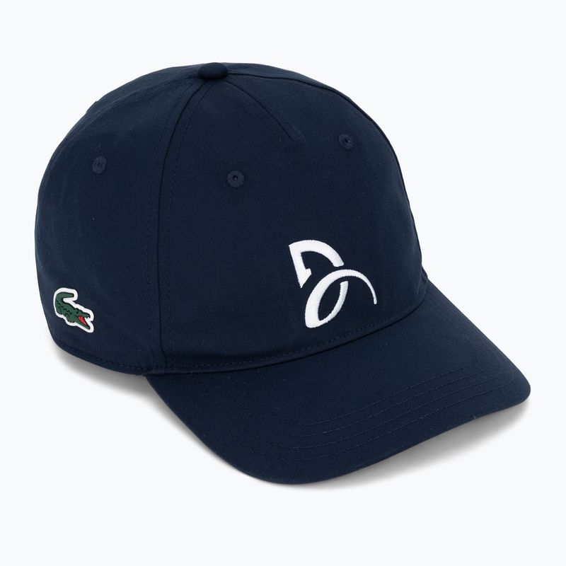 Koszulka tenisowa męska + czapka Lacoste Novak Djokovic TH1044 calathea/ green 6
