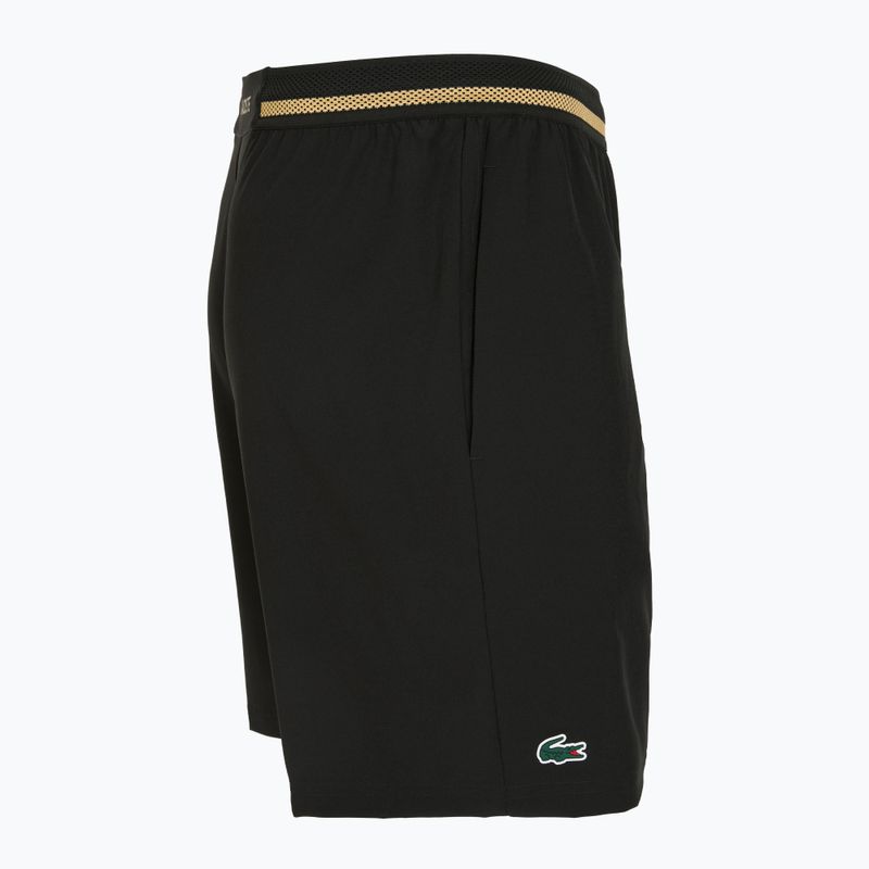 Lacoste Herren Tennisshorts GH7413 schwarz/gold 3