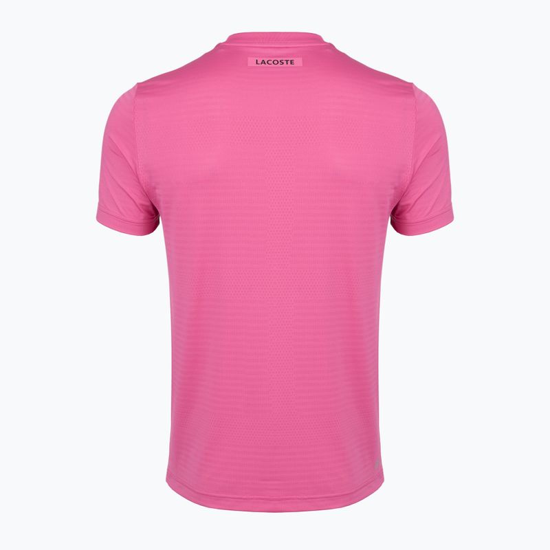 Herren Tennisshirt Lacoste TH0004 fuchsia pink 2