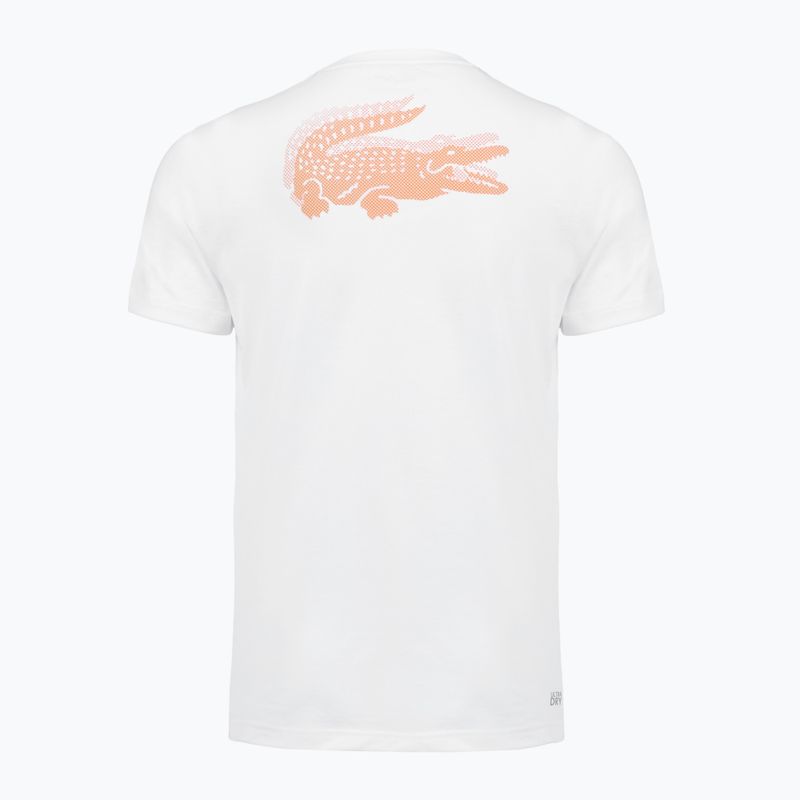 Herren-Tennisshirt Lacoste TH0003 white/blossom 2