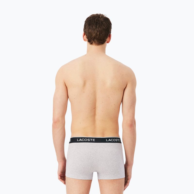 Herrenboxershorts Lacoste 5H1300 3 pack silver chine/flagstone/black 3