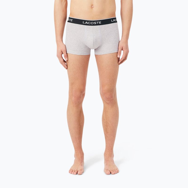 Herrenboxershorts Lacoste 5H1300 3 pack silver chine/flagstone/black 4