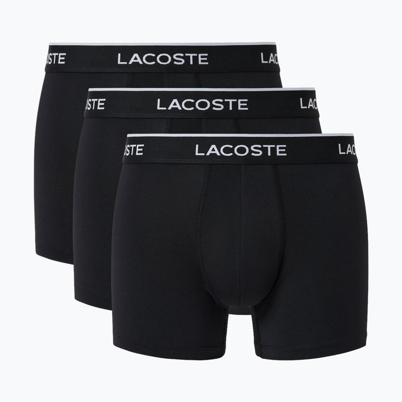Herrenboxershorts Lacoste 5H3202 Microfibra Negro 3 pack black