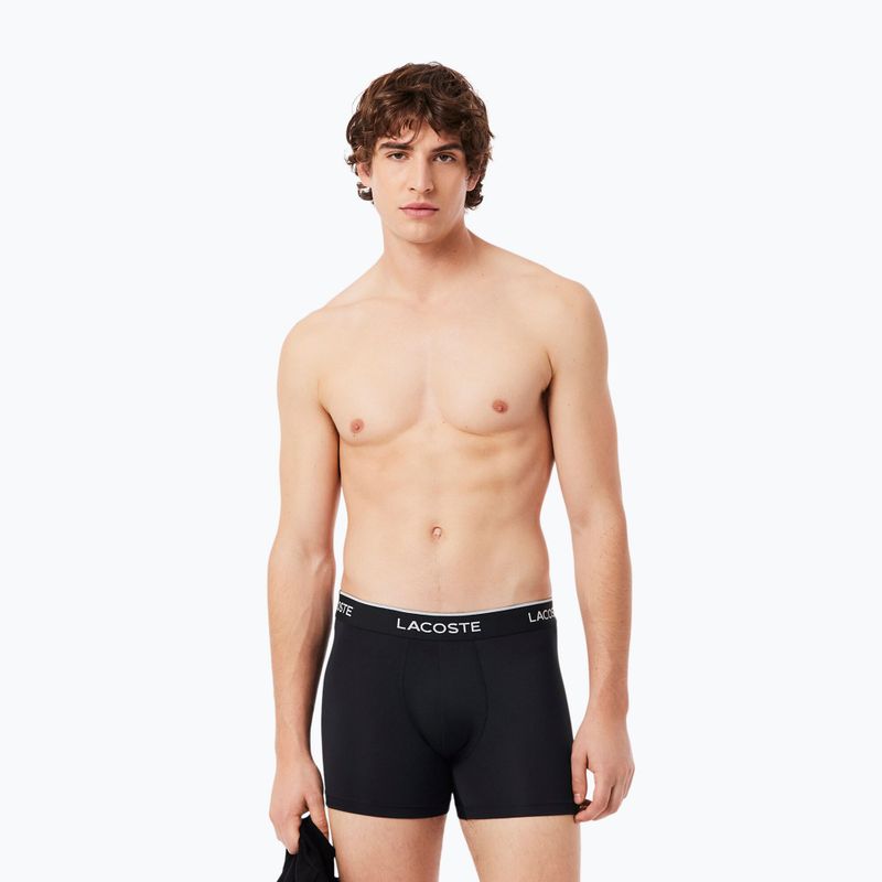 Herrenboxershorts Lacoste 5H3202 Microfibra Negro 3 pack black 6