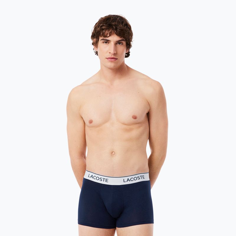 Herrenboxershorts Lacoste 5H9002 3 pack navy blue 3