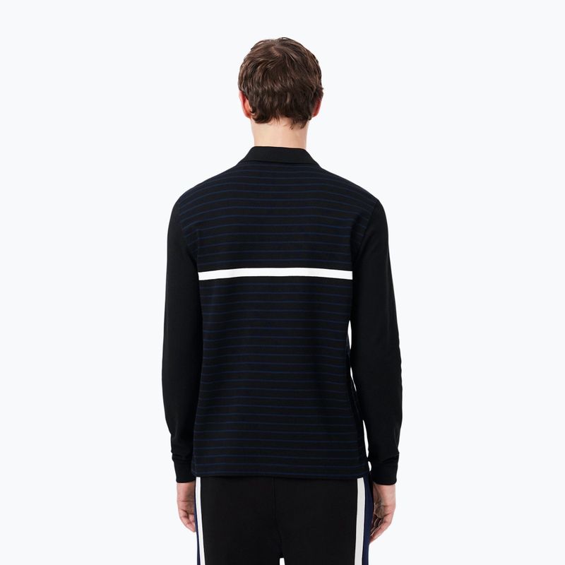 Langarm-Poloshirt für Herren Lacoste Polo PH9776 black/navy blue 3