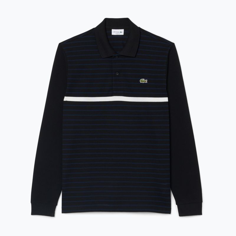 Langarm-Poloshirt für Herren Lacoste Polo PH9776 black/navy blue 5