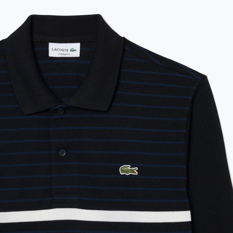 Langarm-Poloshirt für Herren Lacoste Polo PH9776 black/navy blue 6