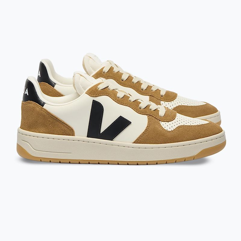 Herren Schuhe VEJA V-10 Prime Leather pure/black/tent 2