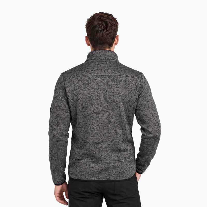 Fleecejacke für Herren Aulp Navoy Melanged Knit anthracite 1 2