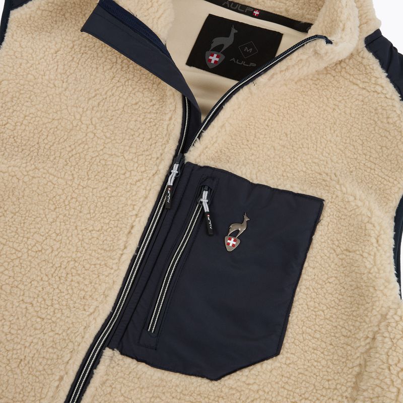 Herrenweste Aulp Tarik Sherpa greige 1 3