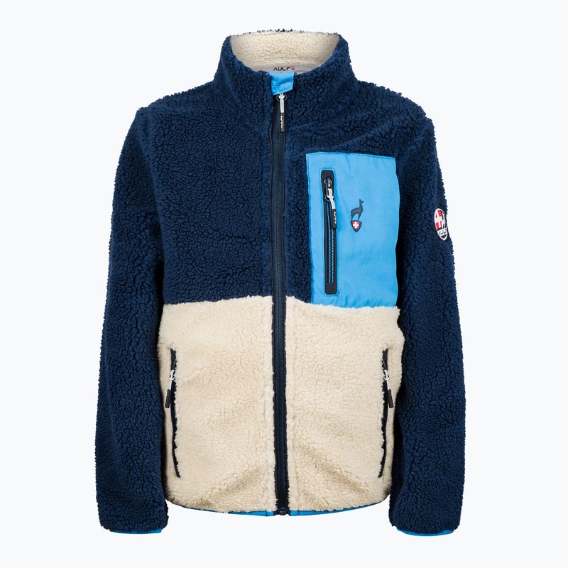 Kinder Fleecejacke Aulp Tiger Sherpa blue 1 3