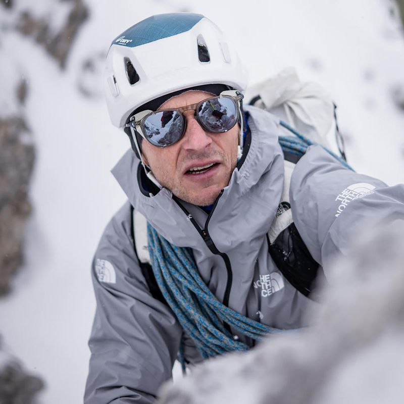 Sonnenbrille Julbo Millenium Polarized HD shiny transparent army green/white/blue 7