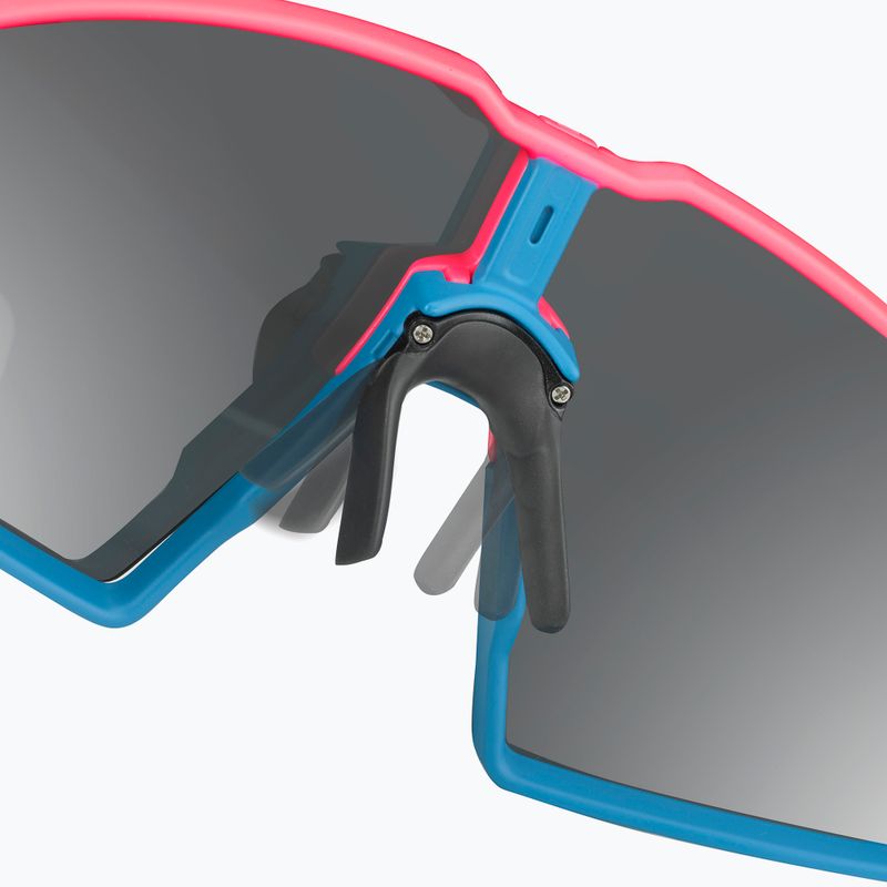 Julbo Edge Spectron 3 fluo rosa/blau/silbern blinken Sonnenbrille 6
