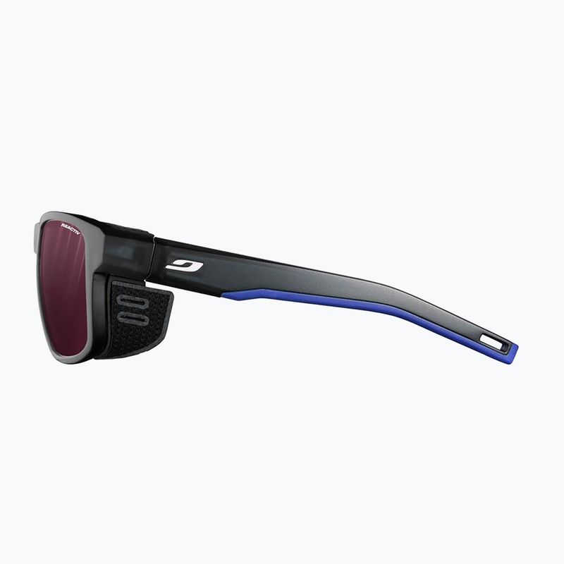 Julbo Shield Reactiv High Contrast transluzente schwarz/blau/weiß Sonnenbrille 4