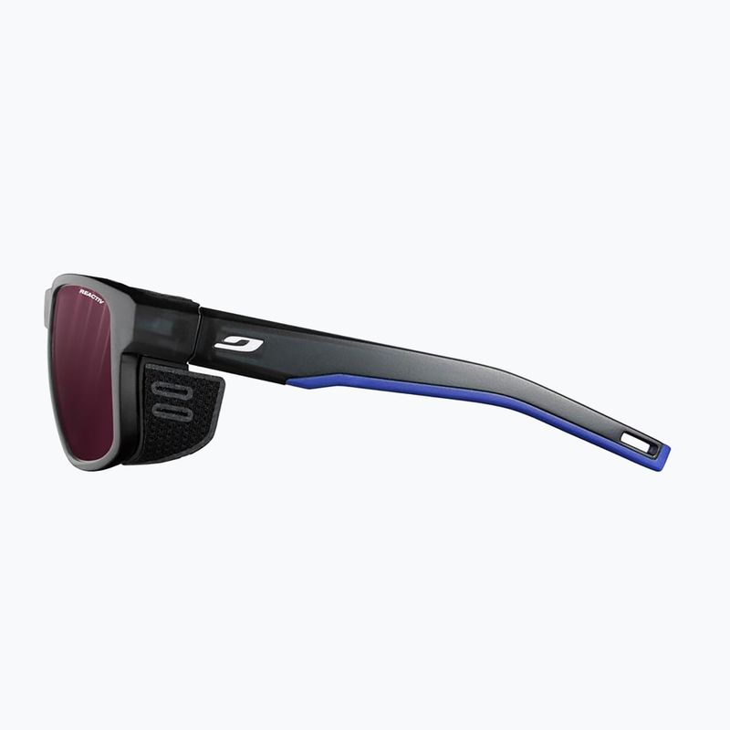 Julbo Shield M Reactiv High Contrast transluzent schwarz/blau/weiß Sonnenbrille 4