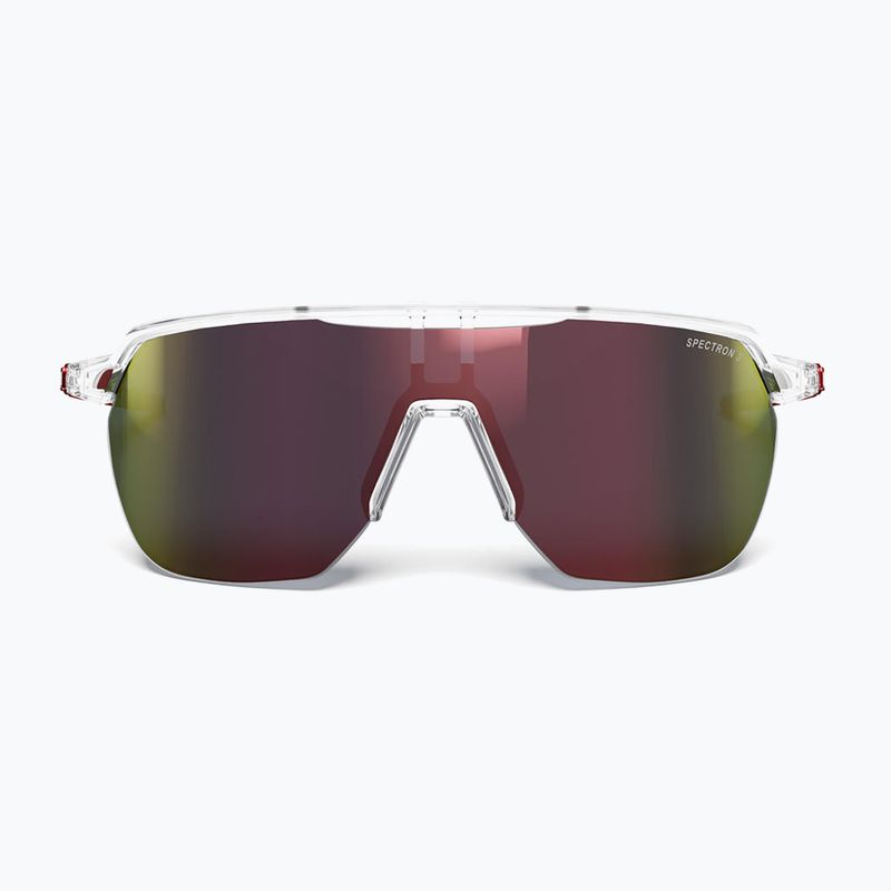 Julbo Frequency Spectron glänzend transluzentes Kristall/rot/roter Blitz Sonnenbrille 3