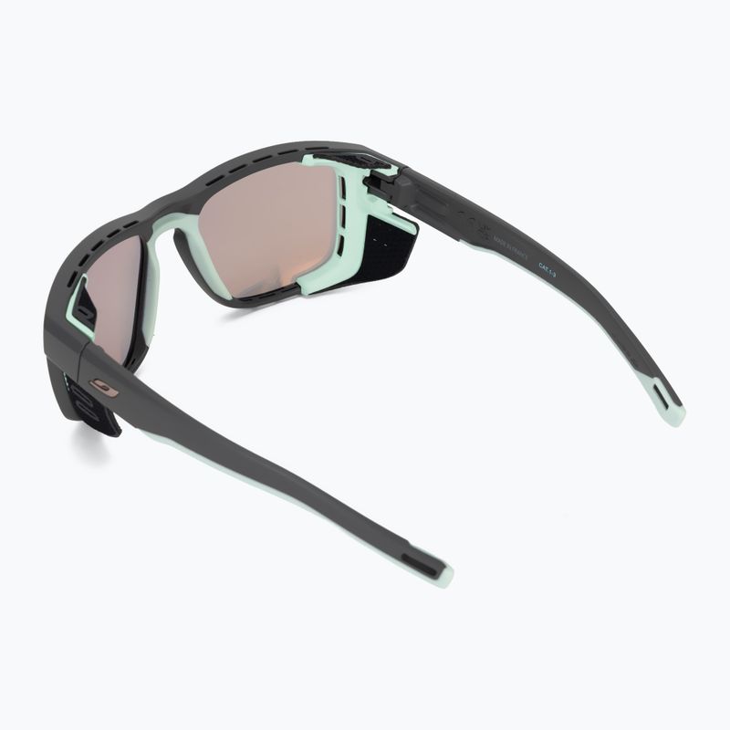 Sonnenbrille Julbo Shield Reactiv Glare Control dark grey/green pastel 3