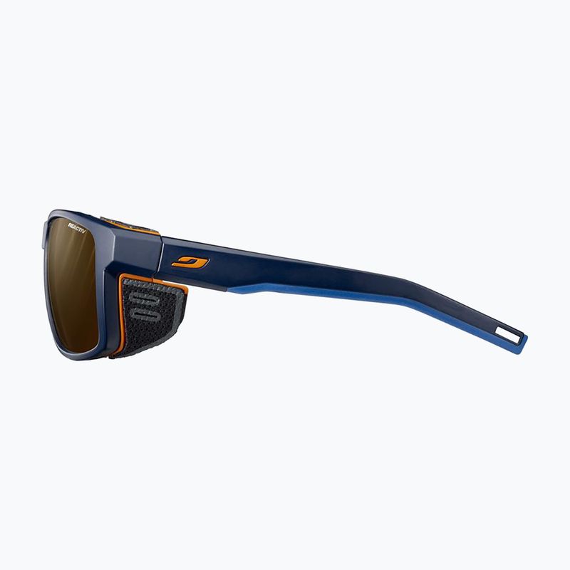 Sonnenbrille Julbo Shield Reactiv Polarized matt dark blue/orange 4