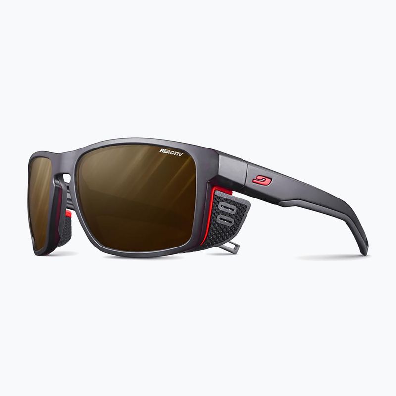 Julbo Shield Reactiv Polarized schwarz/orange Sonnenbrille