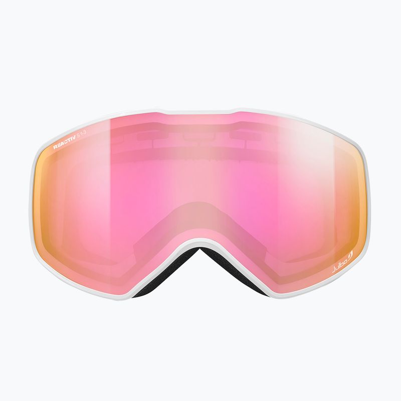 Skibrille Julbo Cyclon Reactiv High Contrast white/ flash pink 2