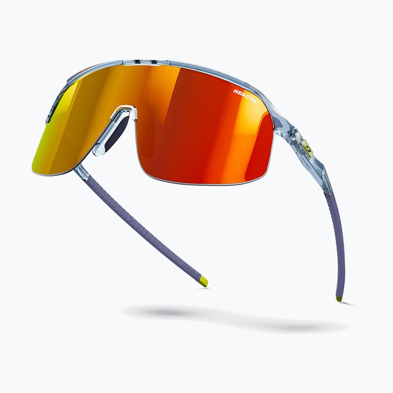 Julbo Density Reactiv Light Amplifier glänzend tran blau/gelb/multilayer rot Sonnenbrille 6