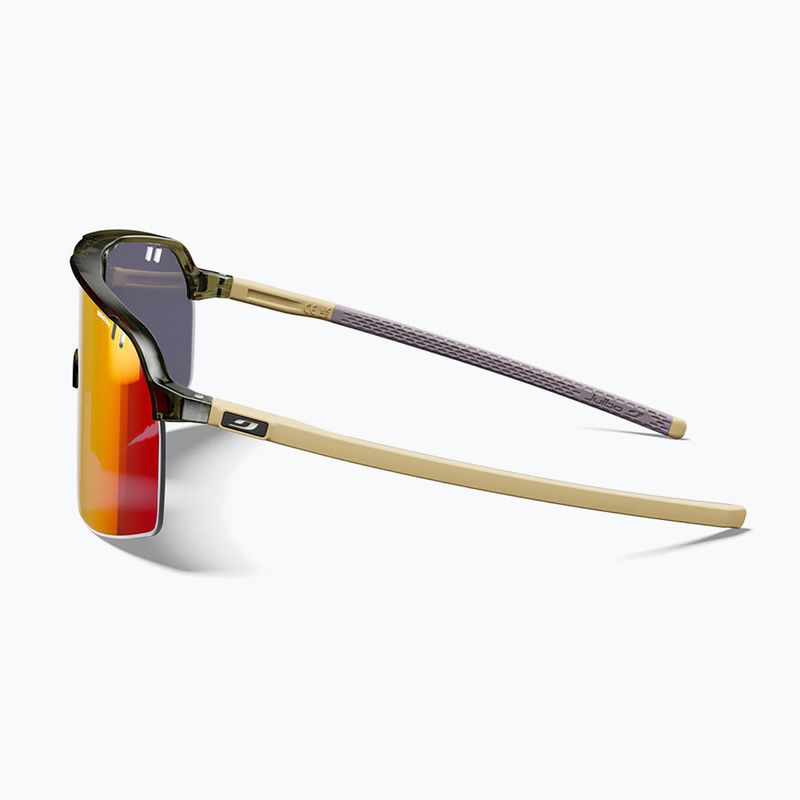 Sonnenbrille Julbo Intensity Reactiv Light Amplifier shiny translucent army green/matt beige 4