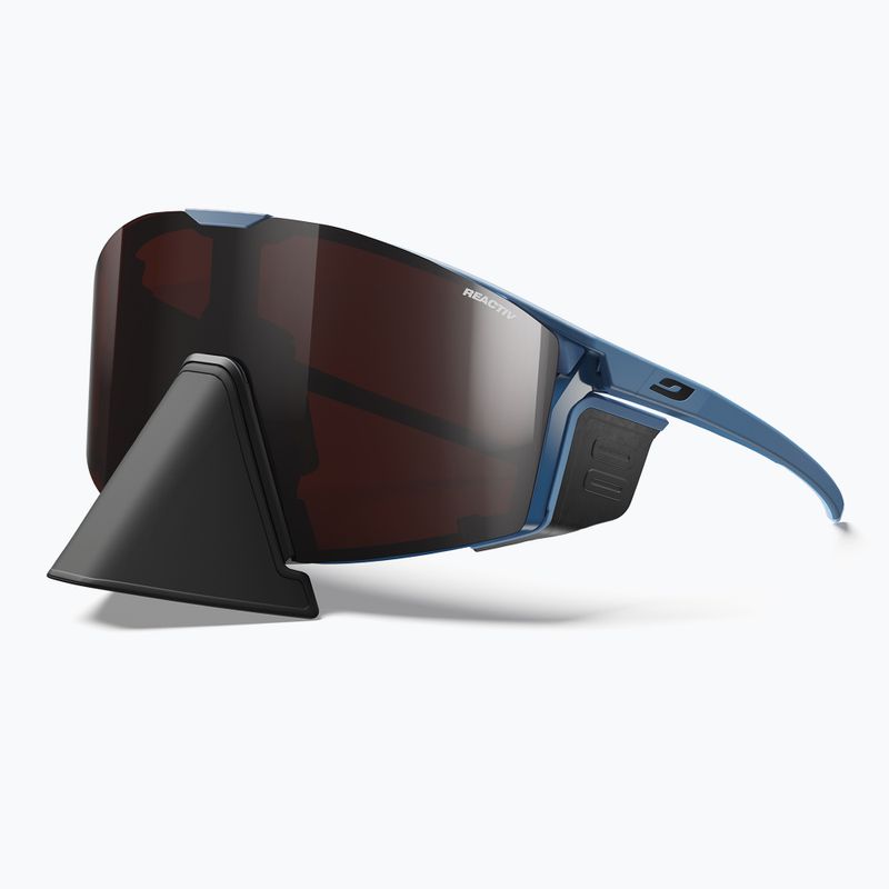 Sonnenbrille Julbo Edge Cover Reactiv S0-S4 High Contrast blue/grey 2