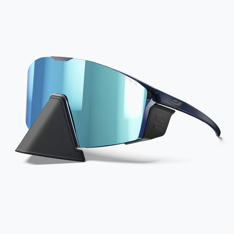 Sonnenbrille Julbo Edge Cover Polarized HD S4 matt blue/matt grey 2