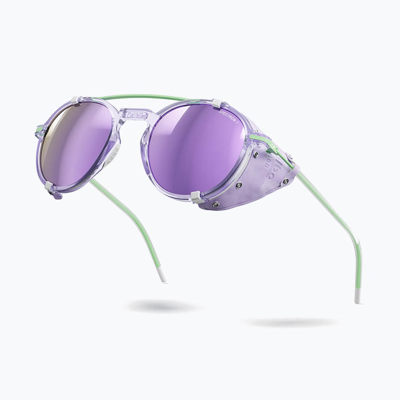 Sonnenbrille Julbo Legacy Spectron 3CF purple translu/green 4