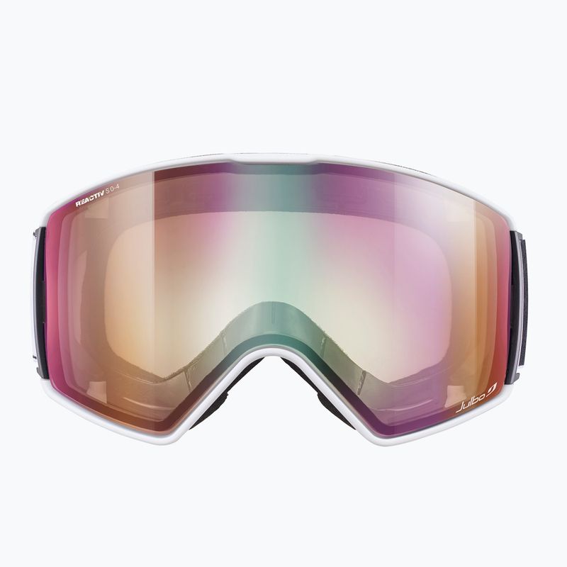 Skibrille Julbo Launcher Reactiv High Contrast white/black/flash purple 3