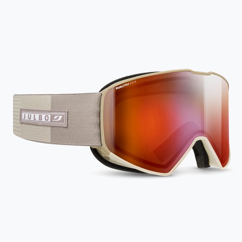 Skibrille Julbo Cyrius-X Reactiv High Contrast beige/brown/flash infrared 5