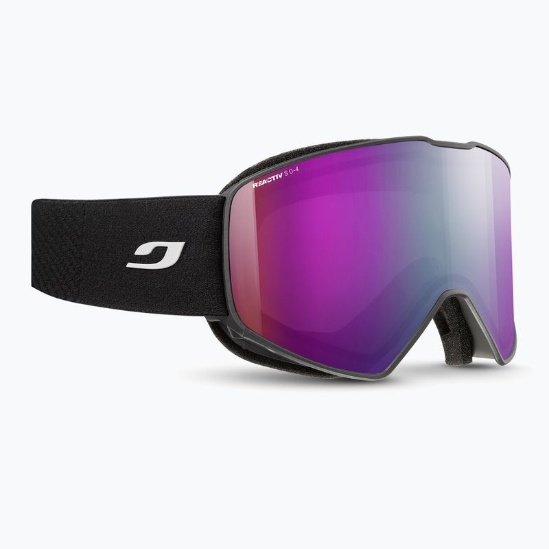 Skibrille Julbo Cyrius-X Reactiv High Contrast black/flash purple 9