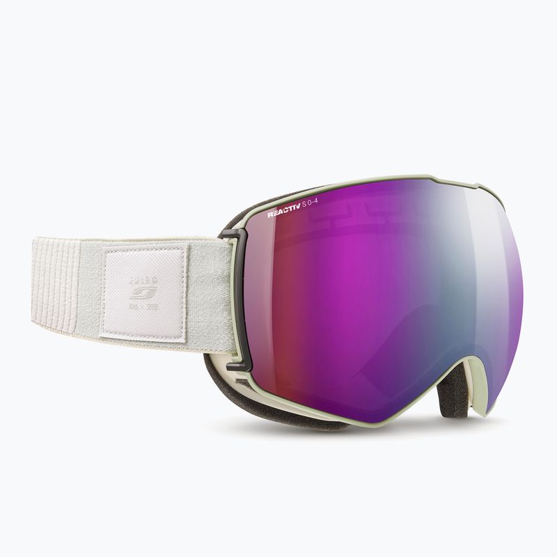 Skibrille Julbo Lightyear Reactiv High Contrast mint/beige/flash purple