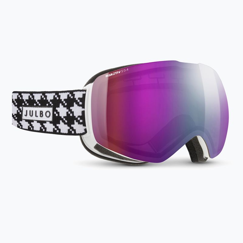 Skibrille Julbo Shadow Reactiv High Contrast white/black/flash purple 5