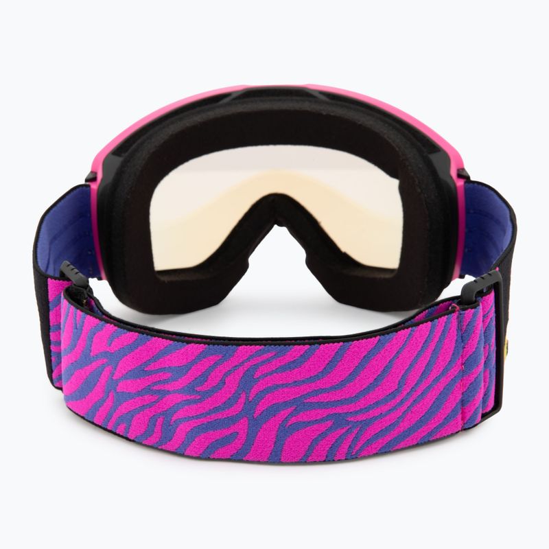Skibrille Julbo Launcher Reactiv High Contrast pink/ black/ flash blue 2