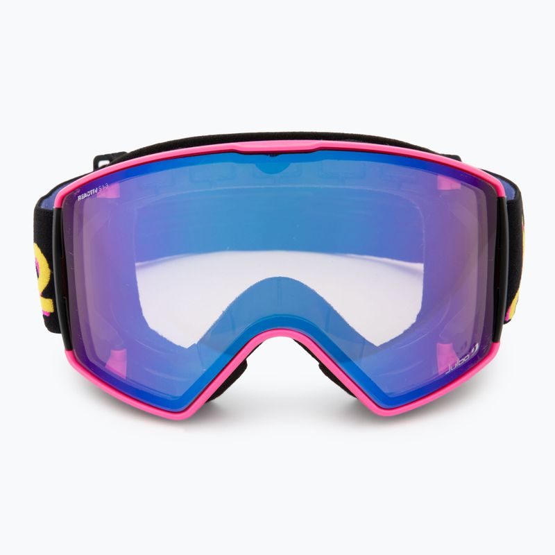 Skibrille Julbo Launcher Reactiv High Contrast pink/ black/ flash blue 3