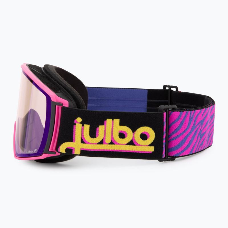 Skibrille Julbo Launcher Reactiv High Contrast pink/ black/ flash blue 4