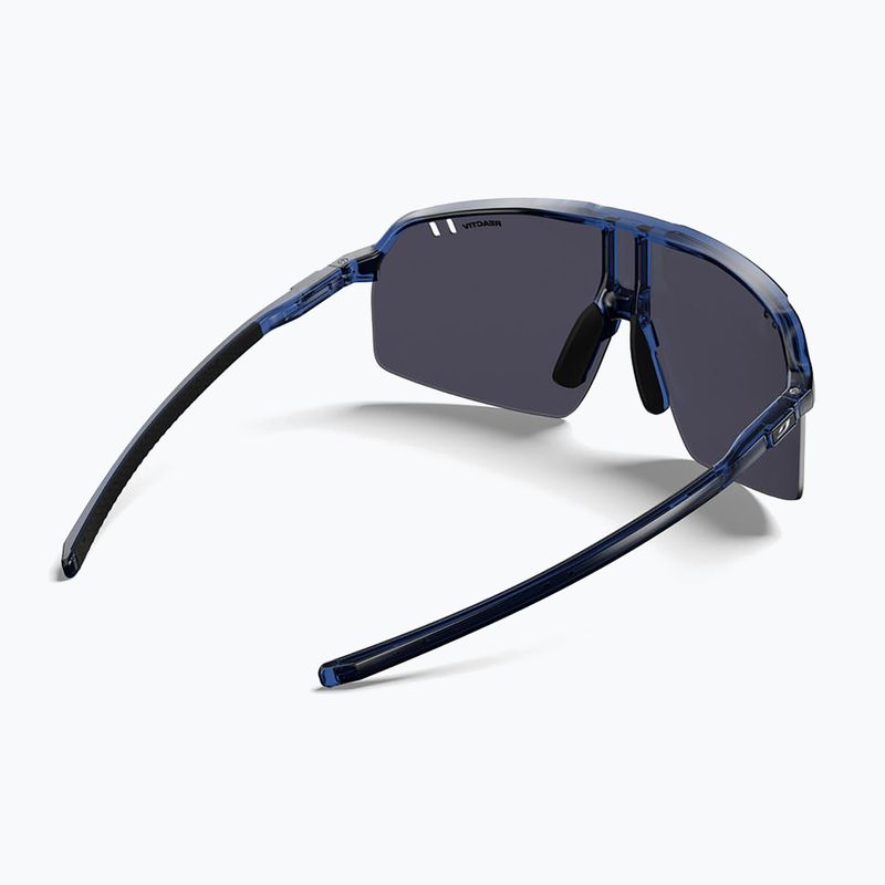 Sonnenbrille Julbo Intensity Reactiv Light Amplifier shiny translucent blue/black 5