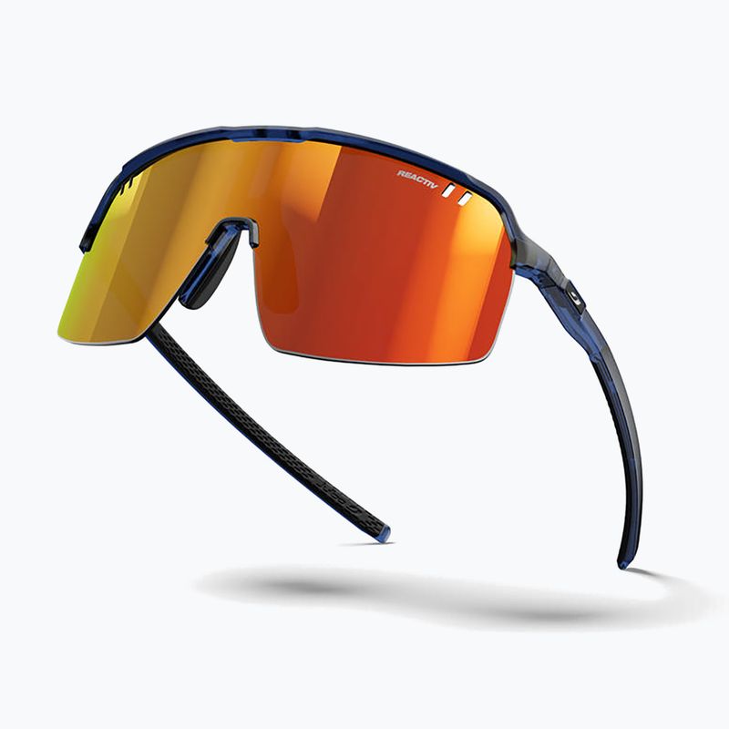 Sonnenbrille Julbo Intensity Reactiv Light Amplifier shiny translucent blue/black 6