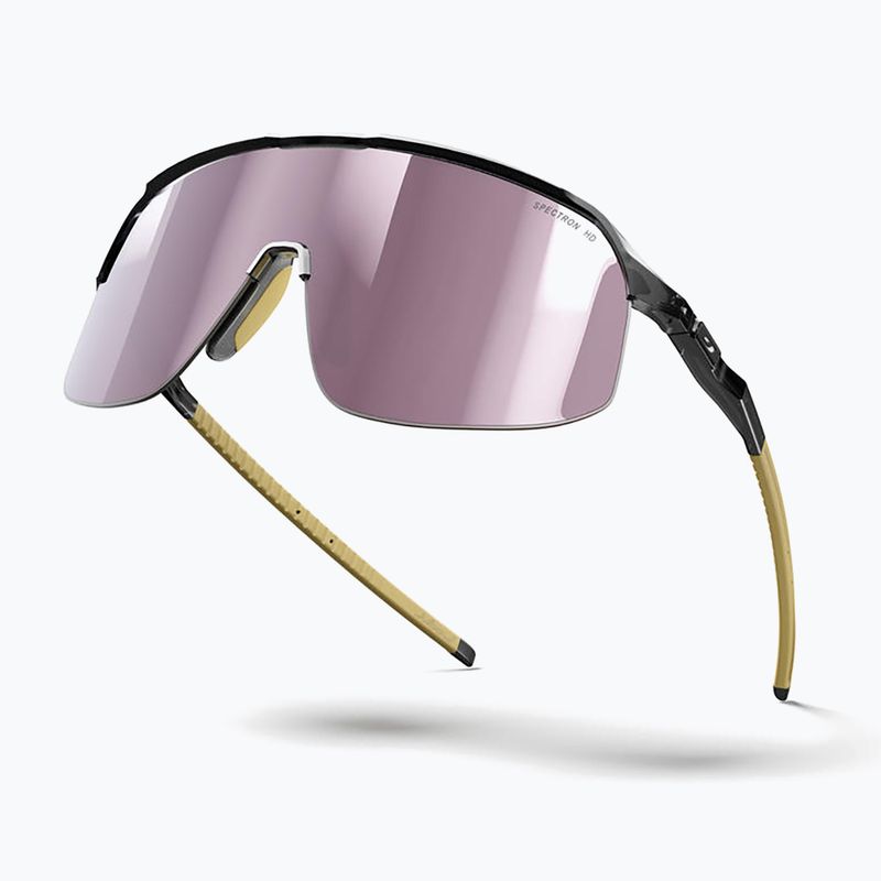 Sonnenbrille Julbo Density Spectron HD shiny translucent black/light brown 5