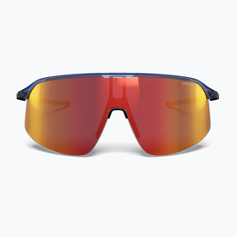 Sonnenbrille Julbo Density Spectron shiny translucent dark blue/white/red 2